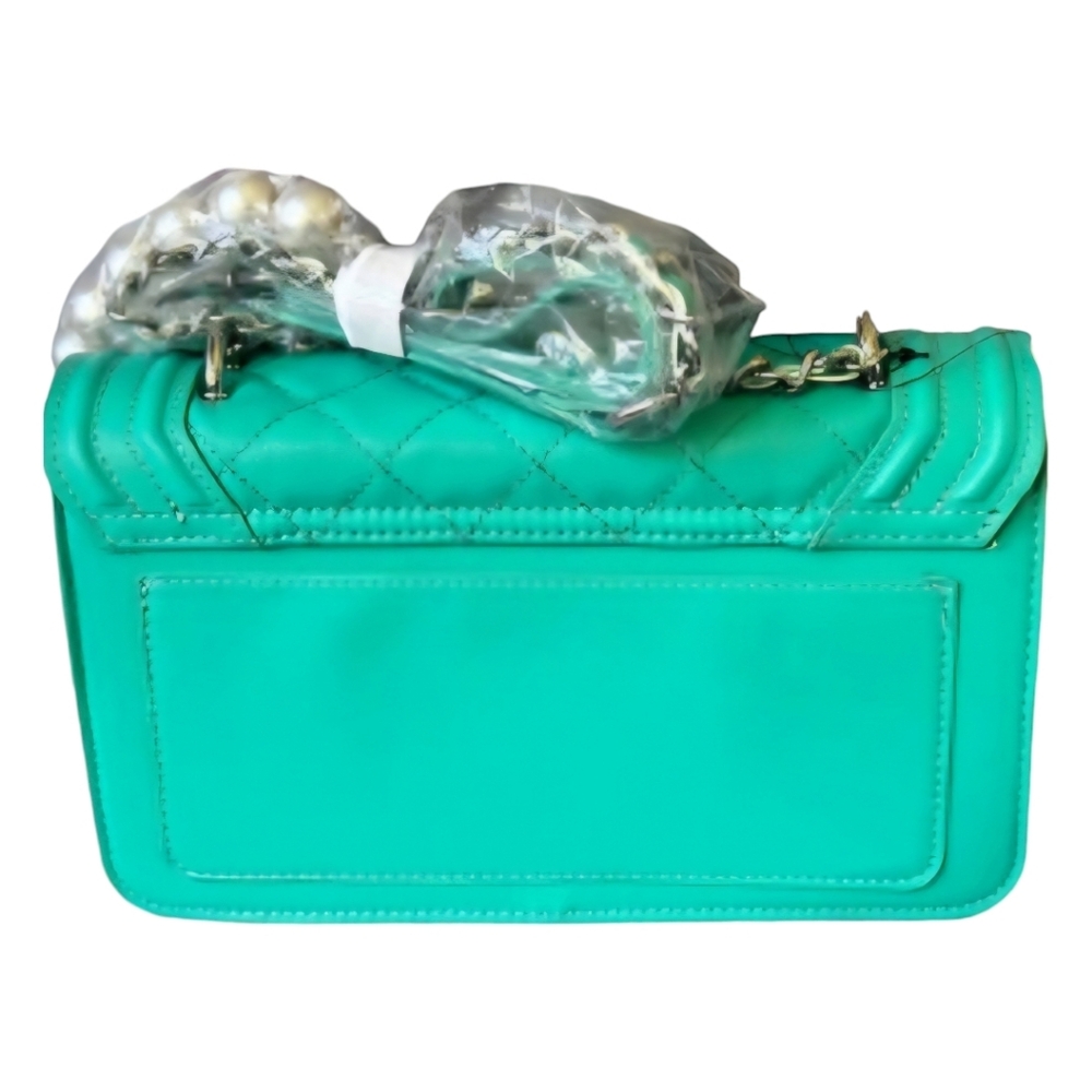 NWT. Badgley Mischka Green Crossbody Bag - Picture 3 of 7